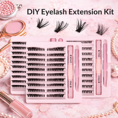 Lashéa Beauty™ DIY Eyelash Extension Kit – Salon-Quality Lashes, Zero Damage, Effortless Glam