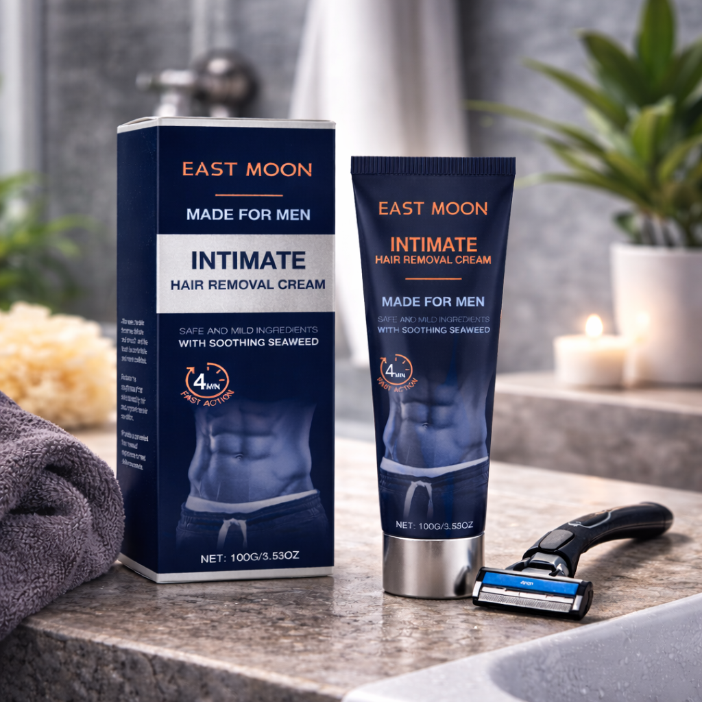 East Moon™ Intimate Hair Removal Cream for Men - Smooth Results, Zero Irritation, Just Confidence