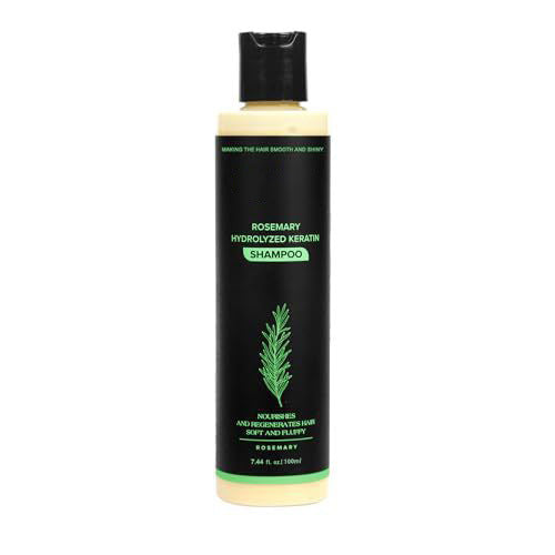KeraThyme™ Rosemary Hydrolyzed Keratin Shampoo - Stronger Hair, Less Breakage, Pure Botanical Repair