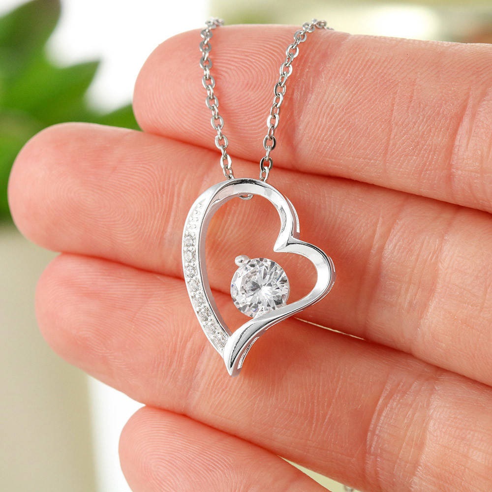Meaningful "To My Loving Mom" Heart Necklace