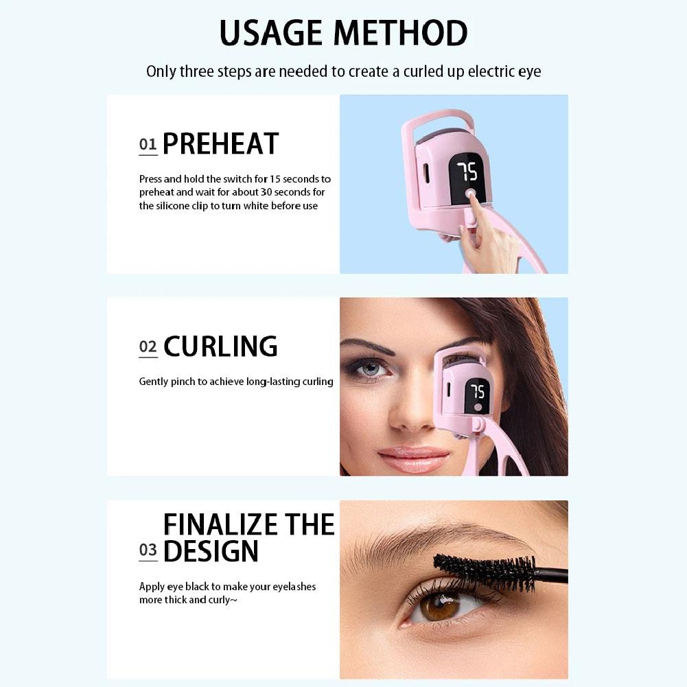 LashFuse™ - Portable Electric Heated Eyelash Curler