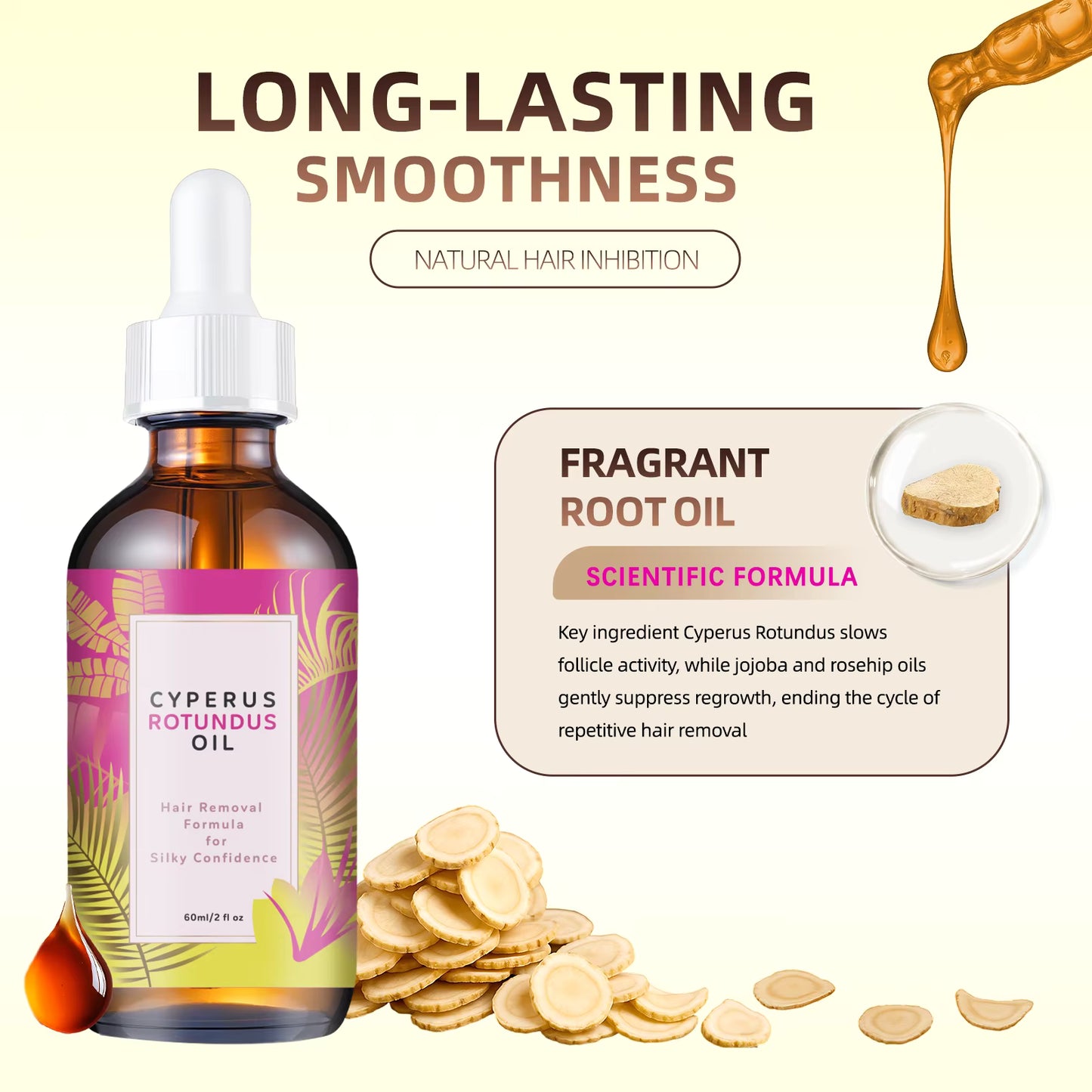BareMuse™ Hair Removal Oil - Silky Smooth Results, No Irritation, Just Confidence