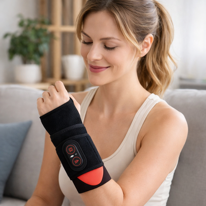 Relivra™ Red Light Heat Vibration Massage Strap - Deep Relief, Targeted Therapy, Just Pure Recovery