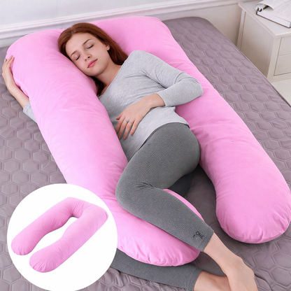 Veluna™ U-Shaped Pregnancy Support Pillow - Full-Body Support, Better Sleep, Just Pure Comfort