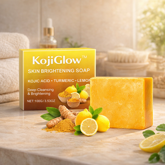 KojiGlow™ Skin Brightening Soap - Brighter Skin, Fewer Dark Spots, Just Pure Glow