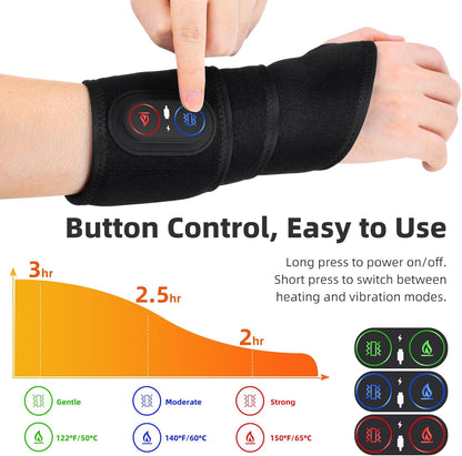 Relivra™ Red Light Heat Vibration Massage Strap - Deep Relief, Targeted Therapy, Just Pure Recovery